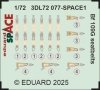 Eduard 3DL72077 Bf 109G seatbelts SPACE (3D Decals) 1/72